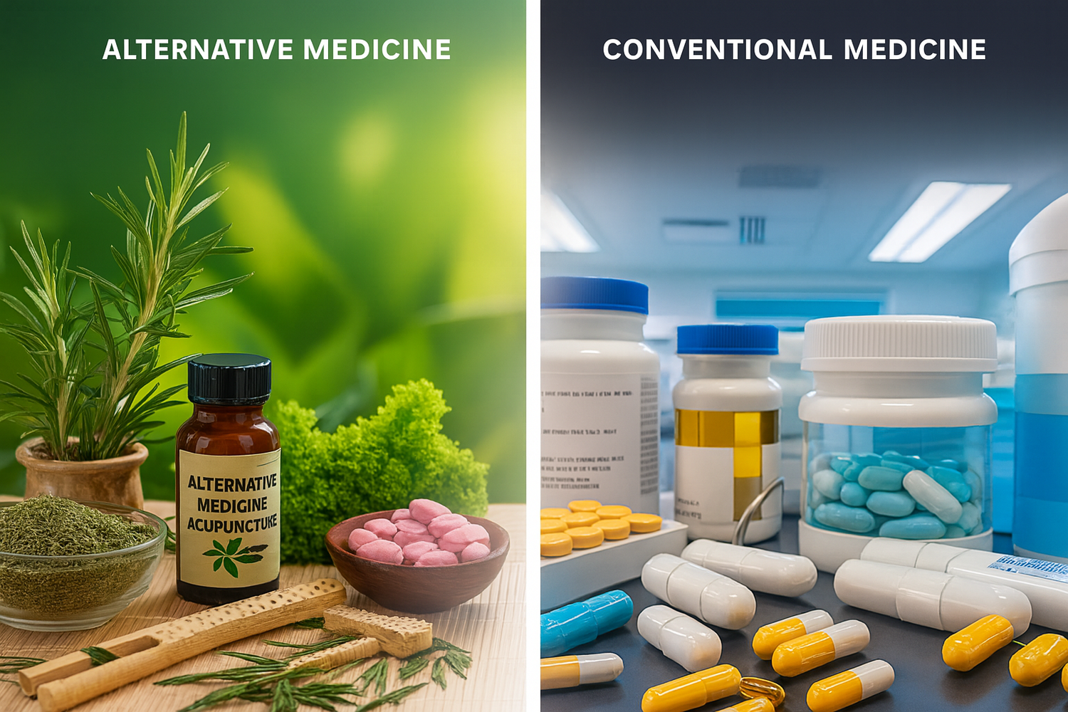 🌿 רפואה קונבנציונלית או רפואה אלטרנטיבית?