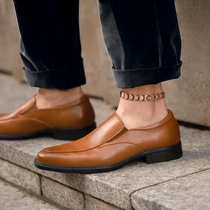 צמיד נחושת לגבר אלגנטי לרגל