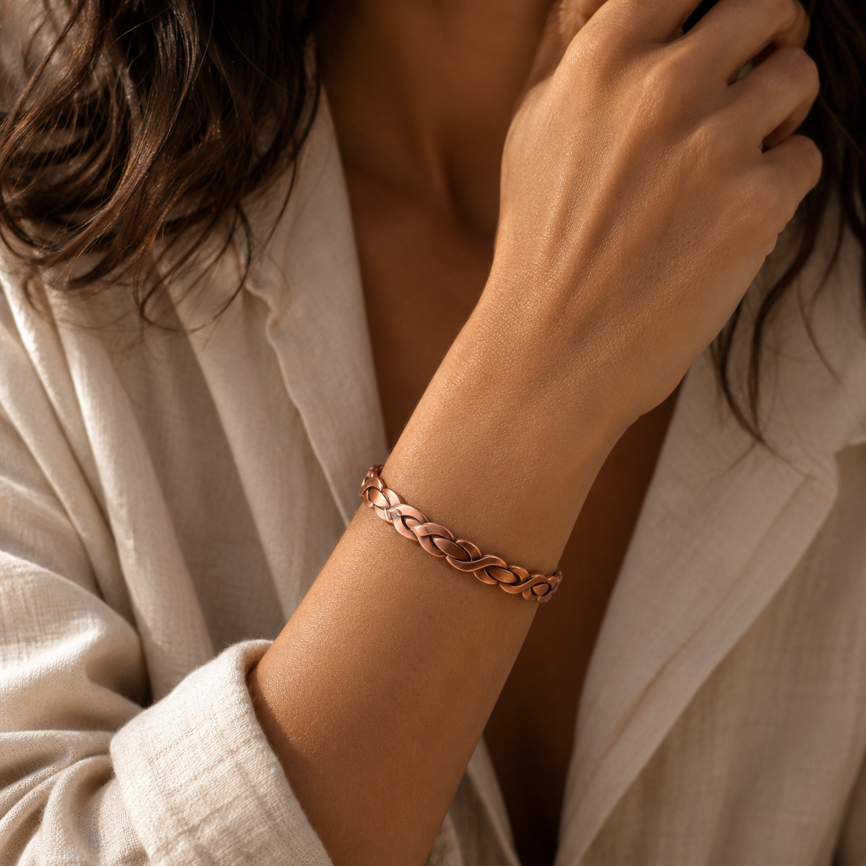 Aurora Weave Bracelet | צמיד נחושת מגנטי