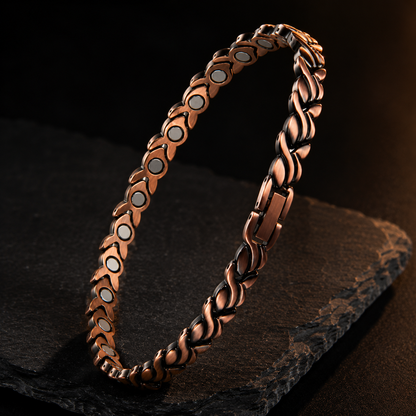 Aurora Bloom Anklet | צמיד נחושת מגנטי לרגל