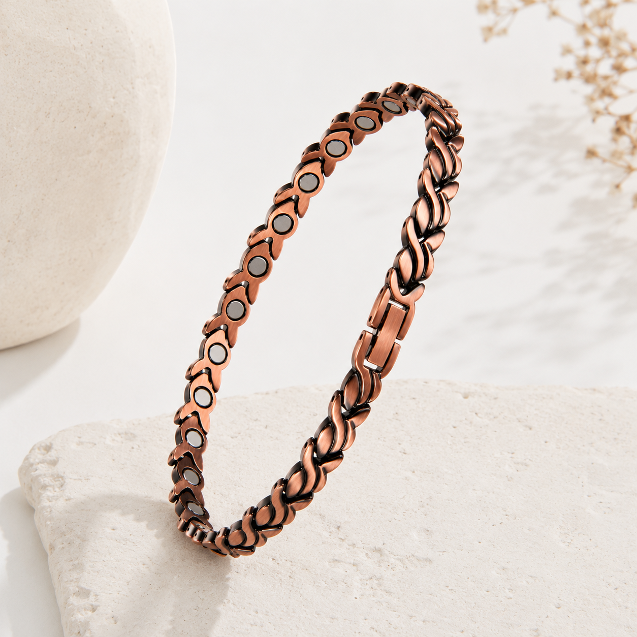 Aurora Bloom Anklet | צמיד נחושת מגנטי לרגל