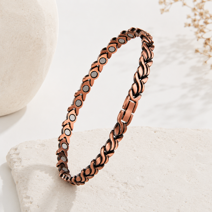 Aurora Bloom Anklet | צמיד נחושת מגנטי לרגל