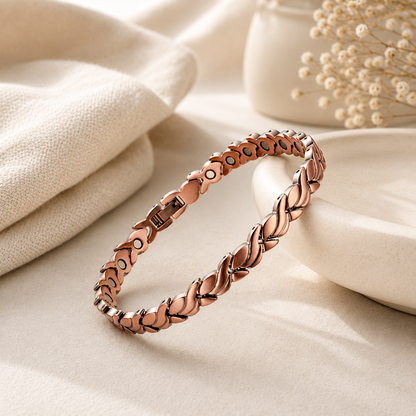 Aurora Bloom Bracelet | צמיד נחושת מגנטי
