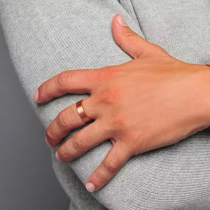 Aurora Essence Ring | טבעת נחושת מגנטית בעיצוב קלאסי