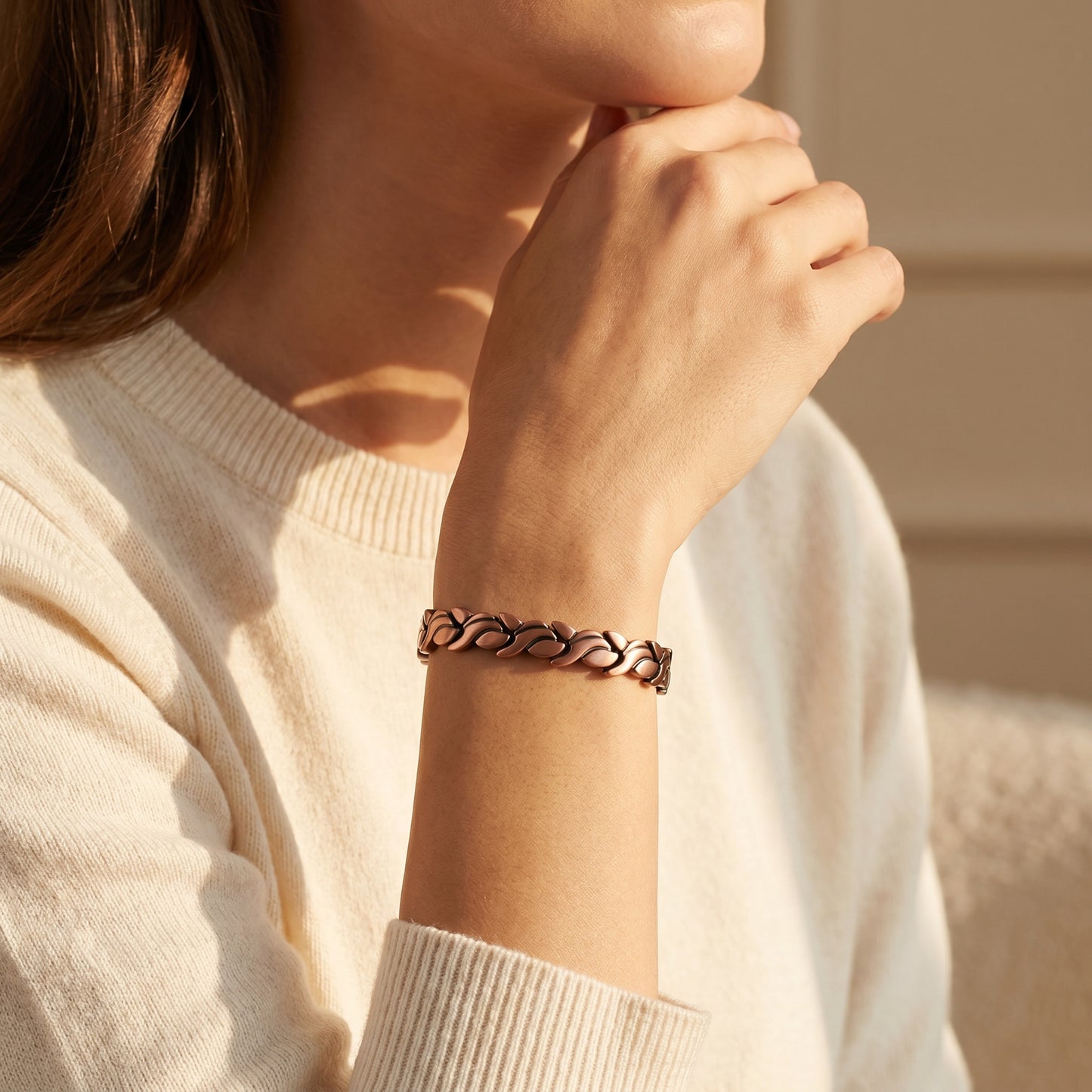 Aurora Bloom Bracelet | צמיד נחושת מגנטי