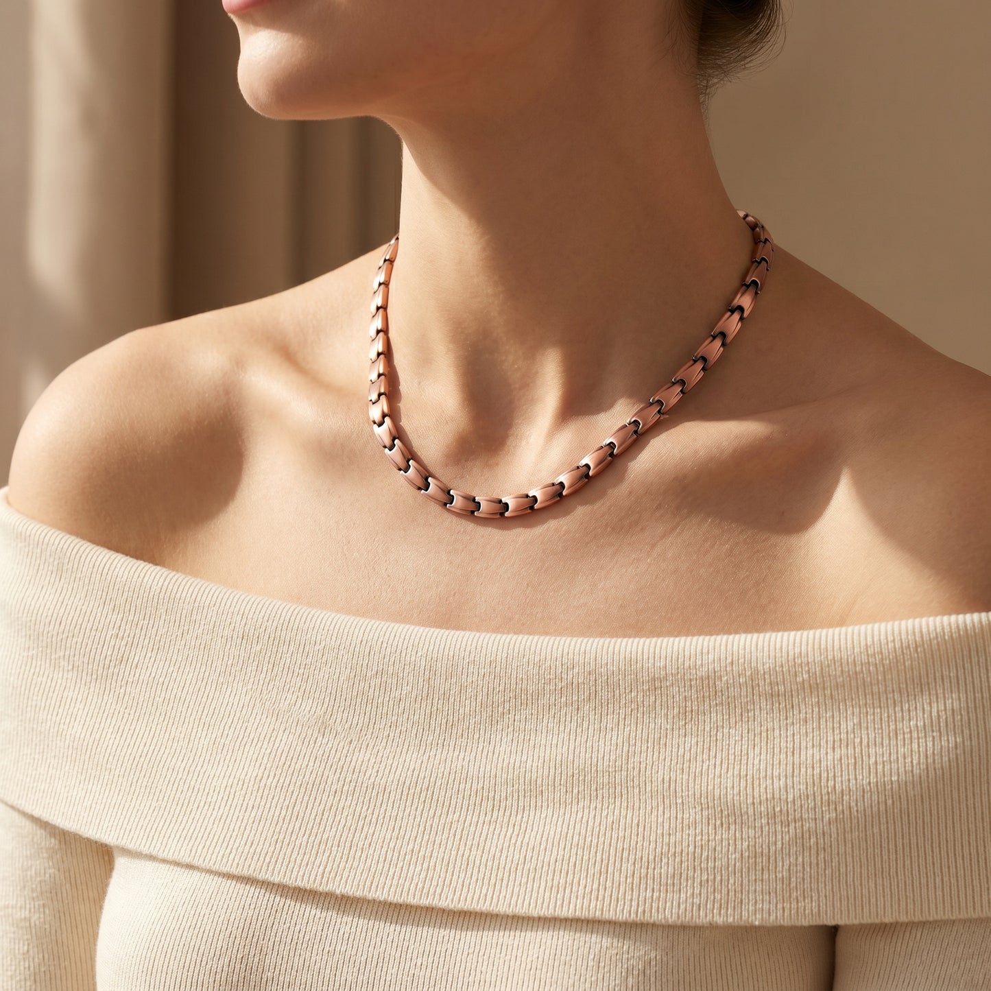 Aurora Touch Necklace |  שרשרת נחושת מגנטית