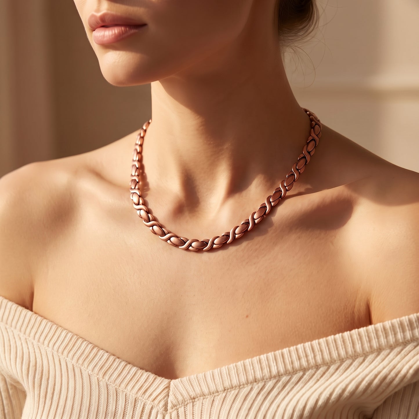 Aurora Grace Necklace | שרשרת נחושת מגנטית