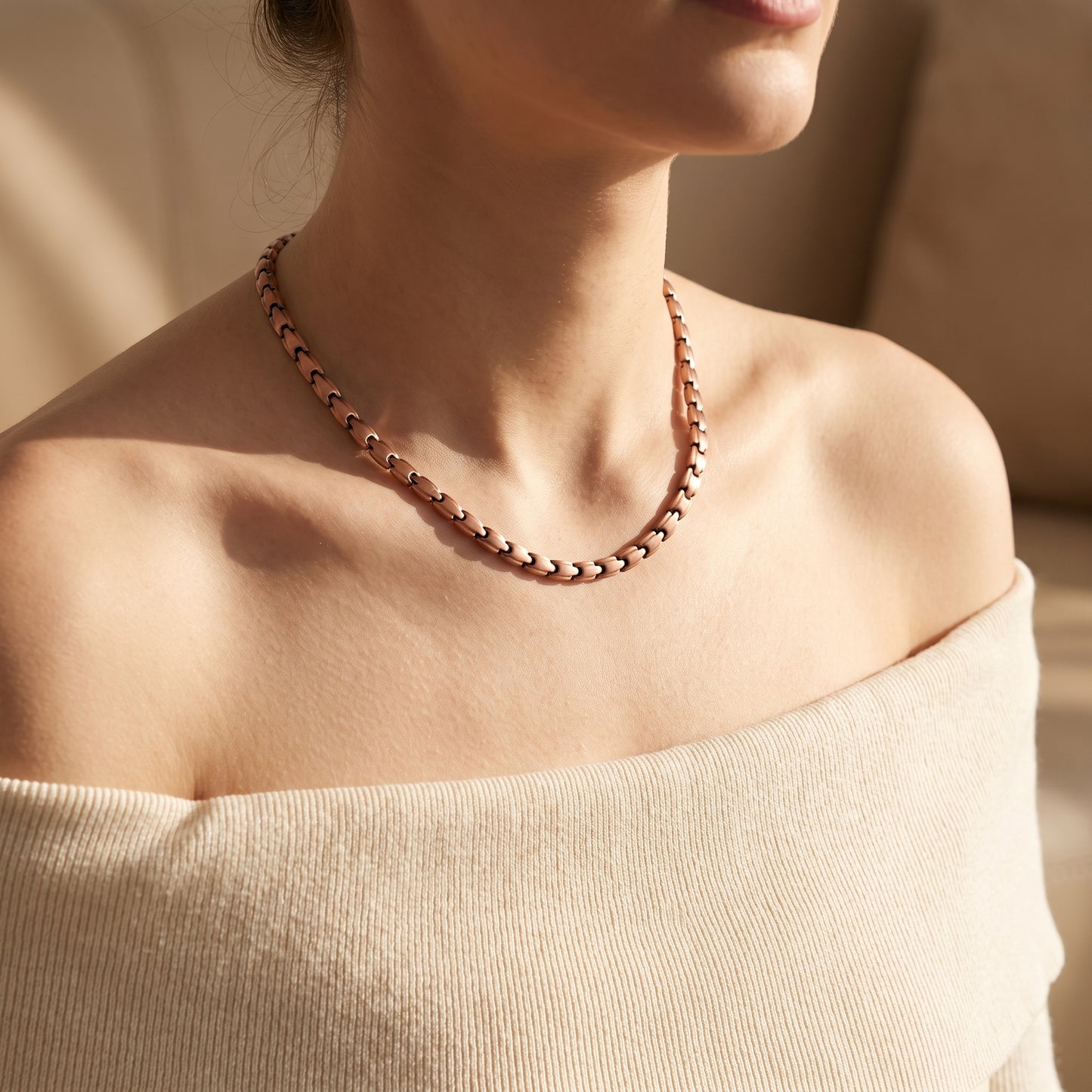 Aurora Touch Necklace |  שרשרת נחושת מגנטית