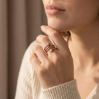 Aurora Belle Ring | טבעת נחושת מגנטית
